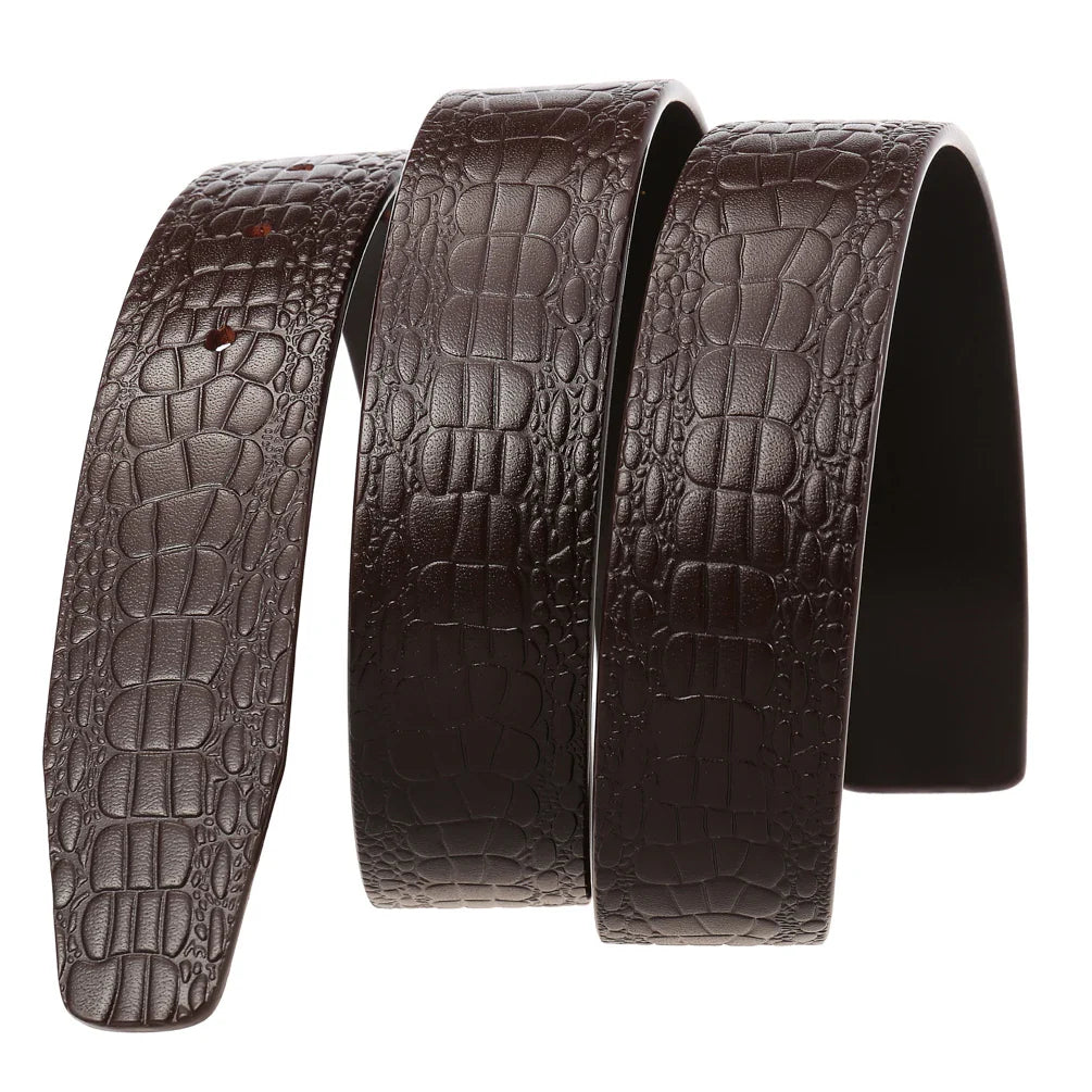 HKM-788243 Men's Perforated Leather Belt - Style LY34-3718
