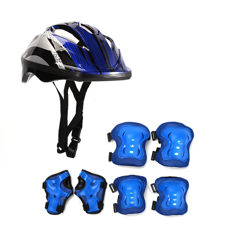 KTX-481619 Protective Gear Set for Roller Skating - Helmet, Knee Pads, and Elbow Pads