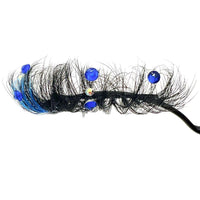 HKM-944851 Handmade Diamond Glitter False Eyelashes – Mink-Shaped Solid Color Styles ZC201-JZ to ZC210-JZ