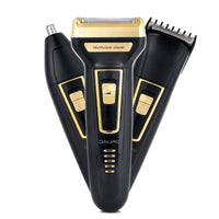 HKM-101459 Rechargeable Electric Razor with Nose and Hair Cutting Heads - Model DL 9001, 60 Minutes Use Time