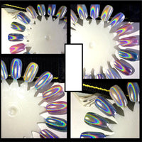 HKM-445523 Nail Super Bright Laser Mirror Powder - Color-Changing Effects with High-Quality Non-Toxic Material
