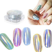 HKM-445523 Nail Super Bright Laser Mirror Powder - Color-Changing Effects with High-Quality Non-Toxic Material