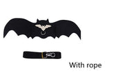 HKM-753171 Bat Wing Costume for Pets - Black Polyester and Felt Halloween Apparel for Small Animals
