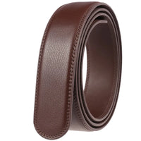 HKM-590483 Automatic Buckle Two-Layer Leather Belt for Men