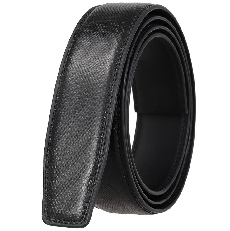 HKM-590483 Automatic Buckle Two-Layer Leather Belt for Men