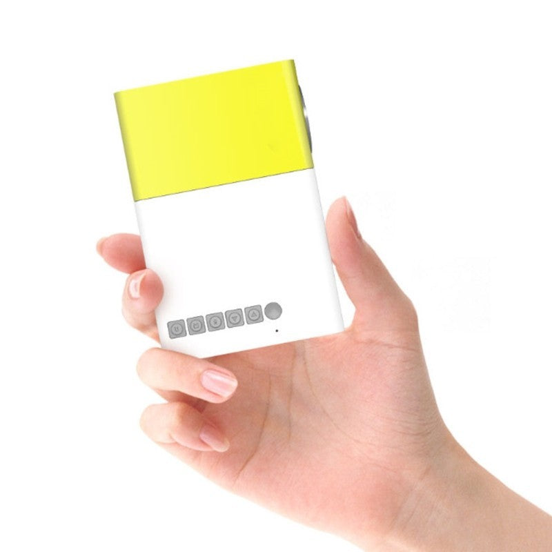 KTX-593555 1080P LED Mini High-Definition Projector with Portable Design and Built-in Speaker