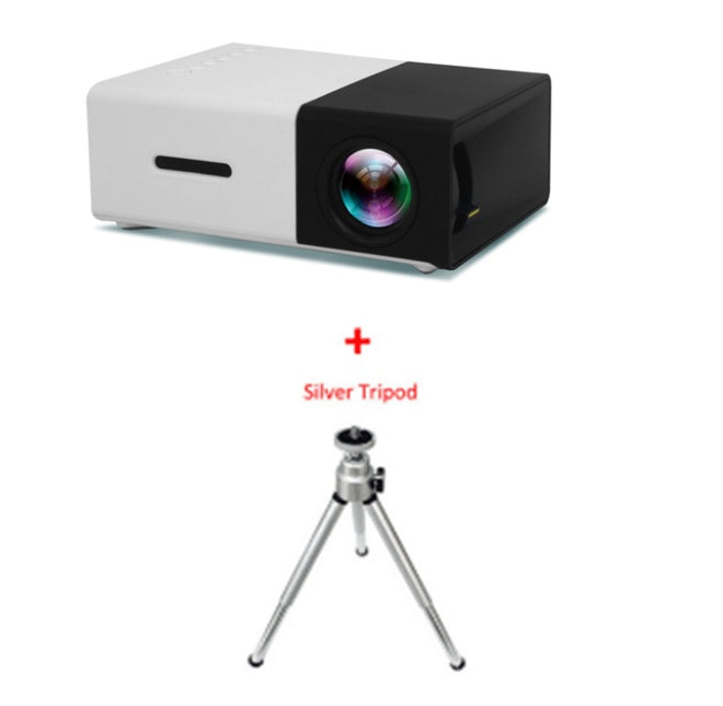 KTX-593555 1080P LED Mini High-Definition Projector with Portable Design and Built-in Speaker