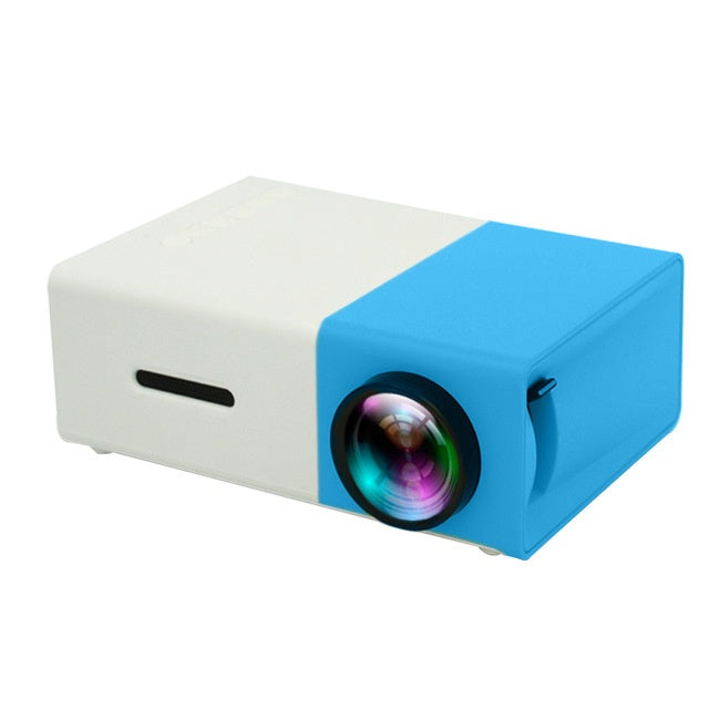 KTX-593555 1080P LED Mini High-Definition Projector with Portable Design and Built-in Speaker