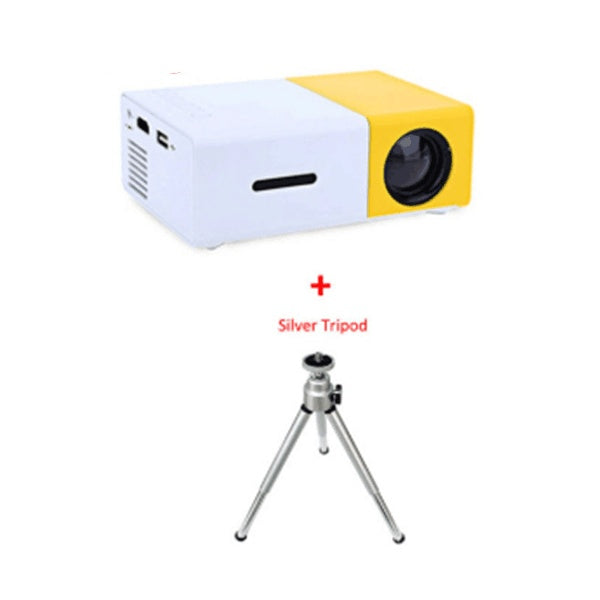 KTX-593555 1080P LED Mini High-Definition Projector with Portable Design and Built-in Speaker