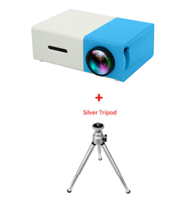 KTX-593555 1080P LED Mini High-Definition Projector with Portable Design and Built-in Speaker