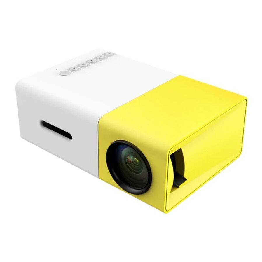 KTX-593555 1080P LED Mini High-Definition Projector with Portable Design and Built-in Speaker