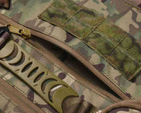 HKM-752339 Tactical Dog Vest for Medium to Large Dogs - Quick Release Chest Strap with Collar and Traction Rope Set