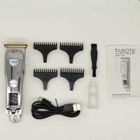 HKM-002003 USB Rechargeable Hair Clipper with Titanium Alloy Blade and LCD Display