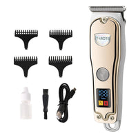 HKM-002003 USB Rechargeable Hair Clipper with Titanium Alloy Blade and LCD Display