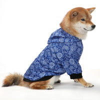 HKM-446931 Thick Fleece-Lined Plaid Hooded Two-Leg Dog Sweater for Winter Wear
