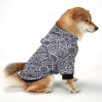 HKM-446931 Thick Fleece-Lined Plaid Hooded Two-Leg Dog Sweater for Winter Wear