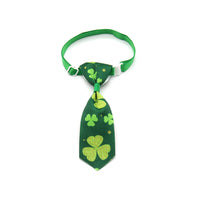 HKM-386643 St. Patrick's Day Adjustable Four-leaf Clover Pet Tie for Festive Celebrations