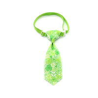 HKM-386643 St. Patrick's Day Adjustable Four-leaf Clover Pet Tie for Festive Celebrations