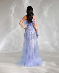 HKM-987987 Elegant Blue Evening Dress - Model EZ25045