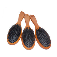 HKM-741843 Brown Lotus Hemu Full Pig Mane Comb - Light Brown, 36cm x 17cm