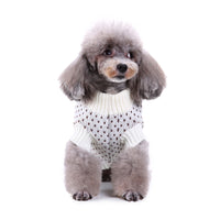 HKM-396051 Cozy Christmas Snowflake Pattern Dog Sweater for Winter Wear