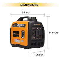 HKM-748051 Compact 3.5KW Ultra Quiet Portable Inverter Generator for Home and Outdoor Use