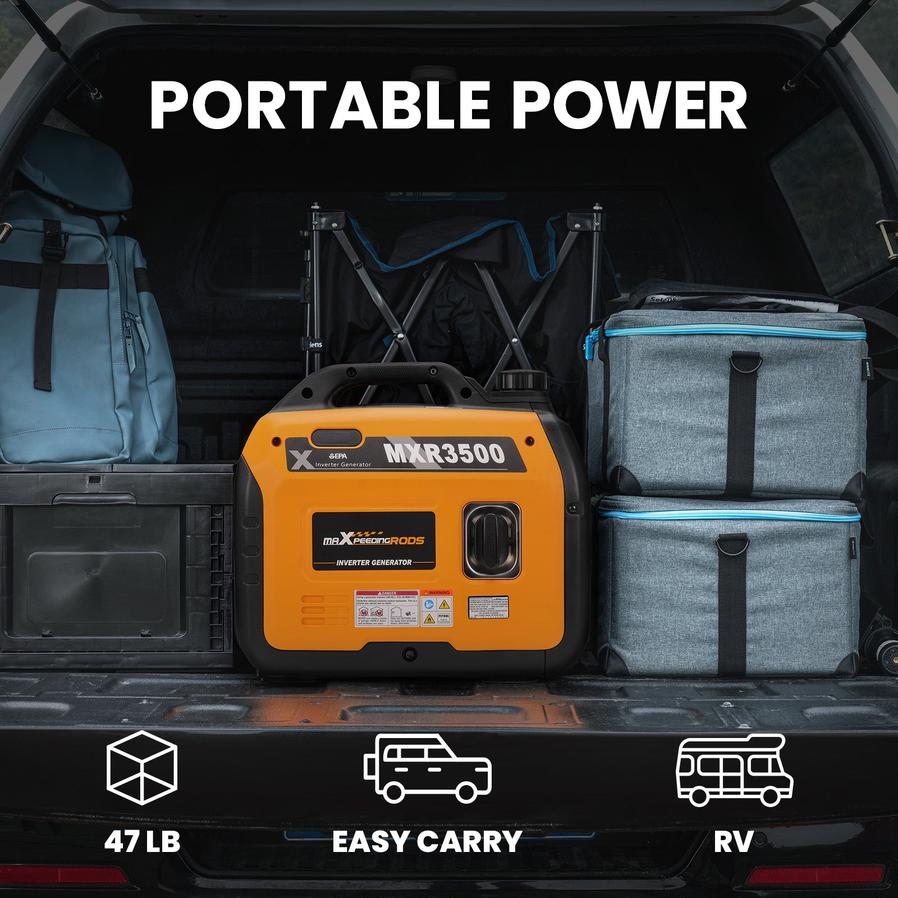 HKM-748051 Compact 3.5KW Ultra Quiet Portable Inverter Generator for Home and Outdoor Use