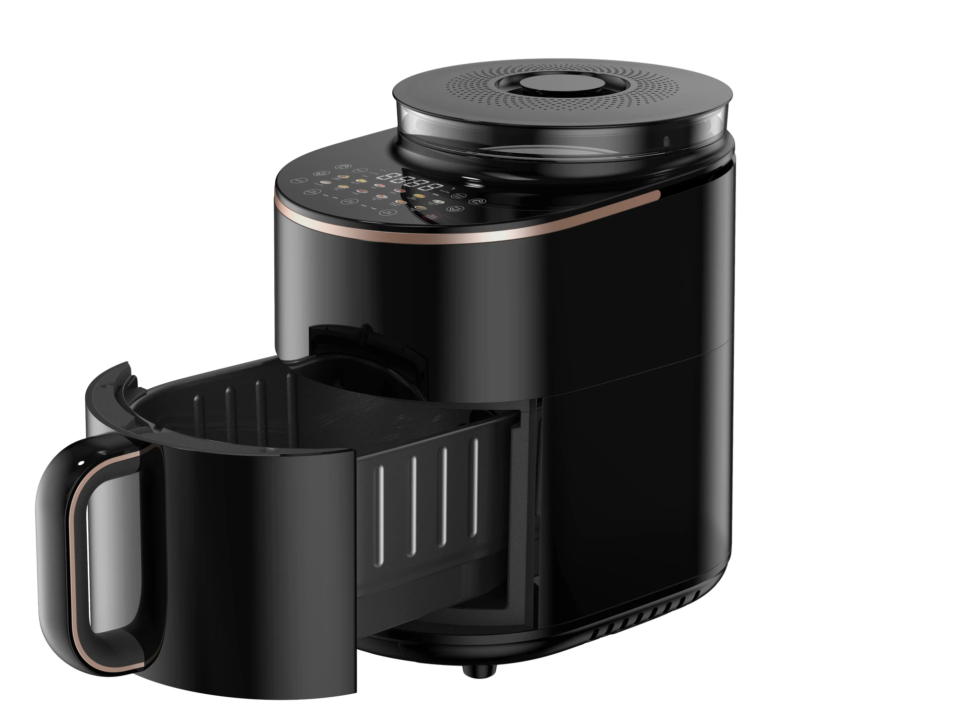 KTX-482835 Large Capacity 4.5L Steam Air Fryer with Visible Cooking Pot for Multifunctional Home and Commercial Use