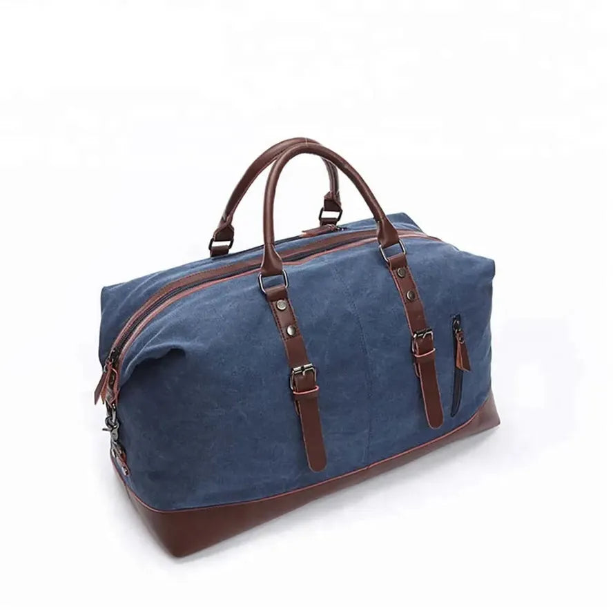HKM-137043 Large Capacity Waterproof Canvas Travel Duffel Bag - 56x25x32cm