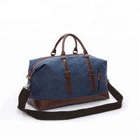 HKM-137043 Large Capacity Waterproof Canvas Travel Duffel Bag - 56x25x32cm