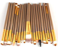HKM-400979 Makeup Brush Set with Loose Powder, Blush, and Eye Shadow Brushes in OPP Bag
