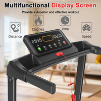 HKM-638227 Compact Walking Mat Treadmill with LED Display, 265 LB Capacity for Home and Office Use