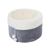 HKM-666195 Winter Warm Plush Cat Bed with Non-Slip Base and Removable Inner Pad - Available in Three Sizes