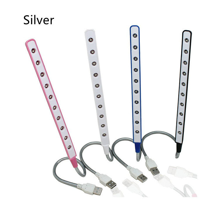 KTX-898707 Aluminum LED Notebook Keyboard Night Light with Adjustable Brightness