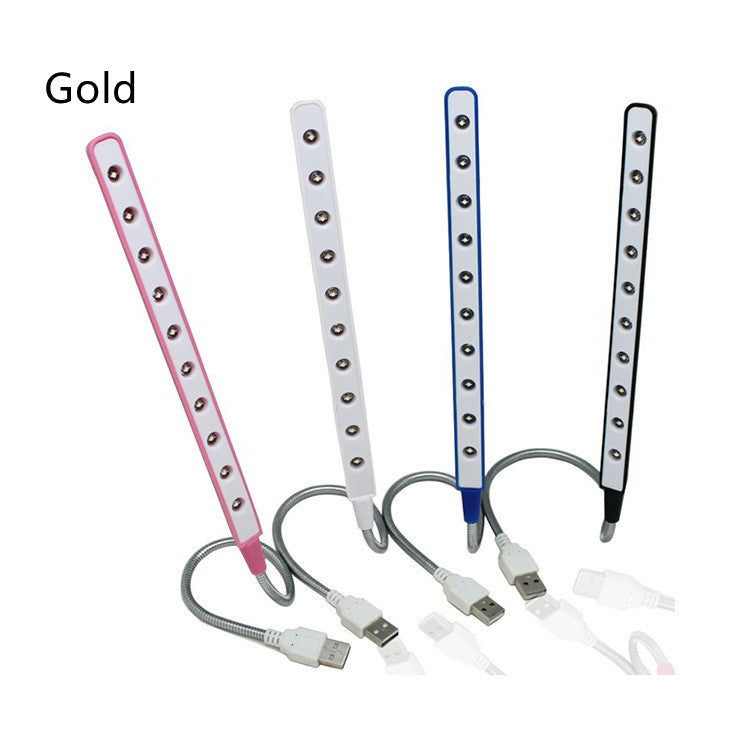 KTX-898707 Aluminum LED Notebook Keyboard Night Light with Adjustable Brightness