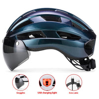 HKM-249939 Color Changing Magnetic Suction Cycling Goggles for Unisex Mountain and Highway Use