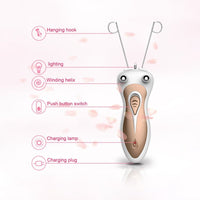 HKM-734099 Electric Facial Hair Remover for Women - Compact Epilator with Cotton Thread and Ergonomic Design