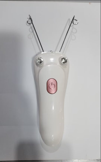 HKM-734099 Electric Facial Hair Remover for Women - Compact Epilator with Cotton Thread and Ergonomic Design
