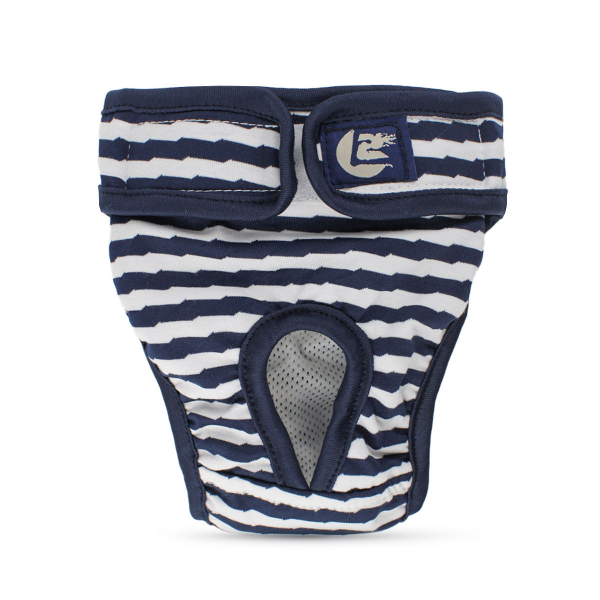 HKM-540627 Dog Menstrual Pants - Striped Physiological Pants in Blue, Red, and Brown, Sizes S to XXL