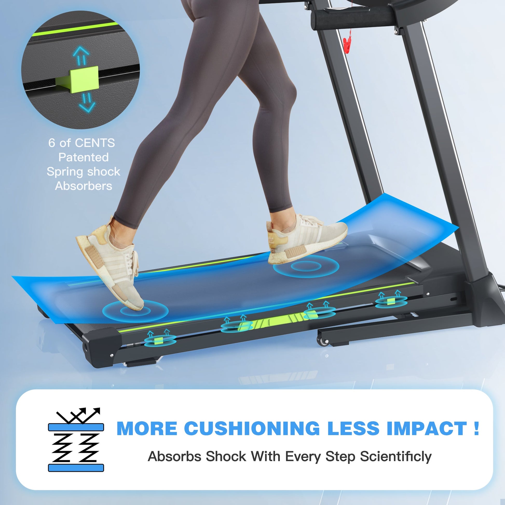 HKM-342163 Compact Folding Treadmill JK43-1A for Home and Office Use
