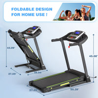 HKM-342163 Compact Folding Treadmill JK43-1A for Home and Office Use