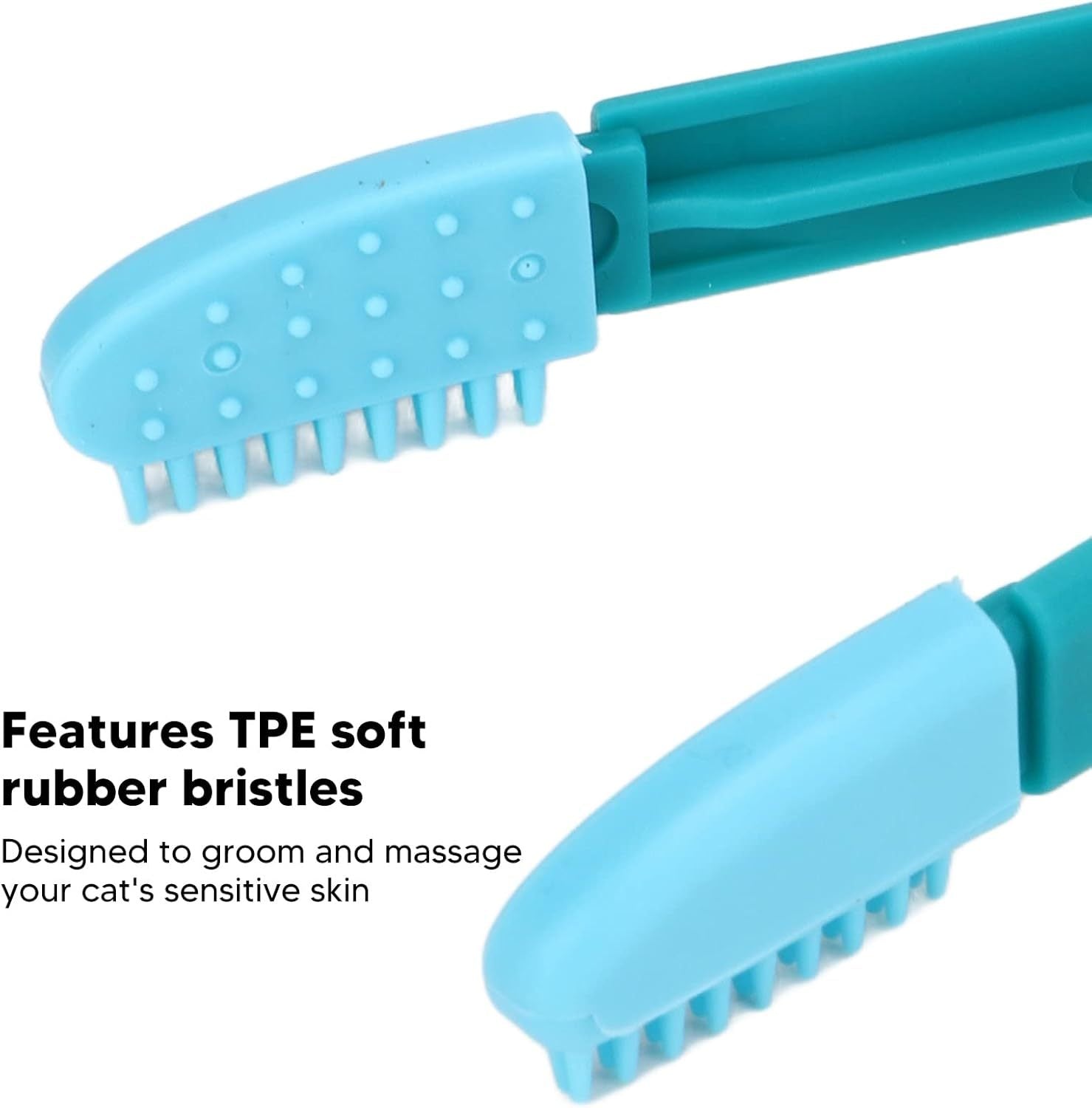 HKM-725203 Gentle Tear Stain Remover with Soft Rubber Eye Comb for Cats and Dogs