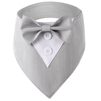 HKM-161235 Triangular Multi-Color Stripe Wedding Pet Scarf in Cotton - Sizes XS to XL