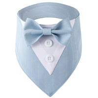 HKM-161235 Triangular Multi-Color Stripe Wedding Pet Scarf in Cotton - Sizes XS to XL