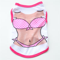 HKM-539475 Cotton Pet Dog Bikini Vest in Multiple Sizes for Comfortable Fit