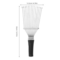 HKM-592979 Pet Grooming Dematting Rake and Undercoat Brush for Dogs and Horses, Stainless Steel Hair Removal Tool
