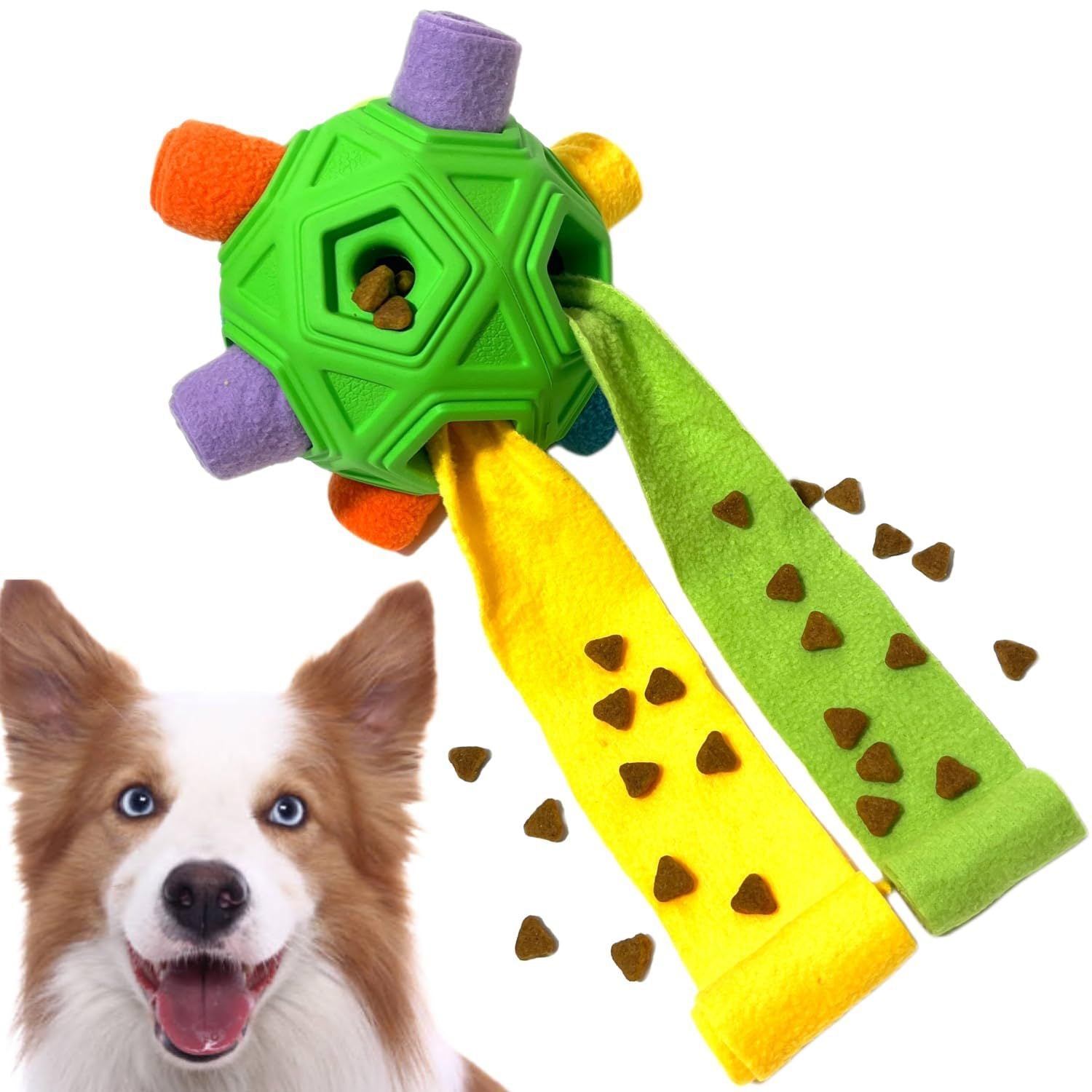 HKM-594259 Hollow-out Bite-resistant Toy Ball for Dogs - Available in Multiple Colors