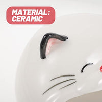 HKM-875155 Ceramic Cat-Shaped Hamster House - Comfortable Nest for Small Pets, Ideal for Play, Rest, and Sleep