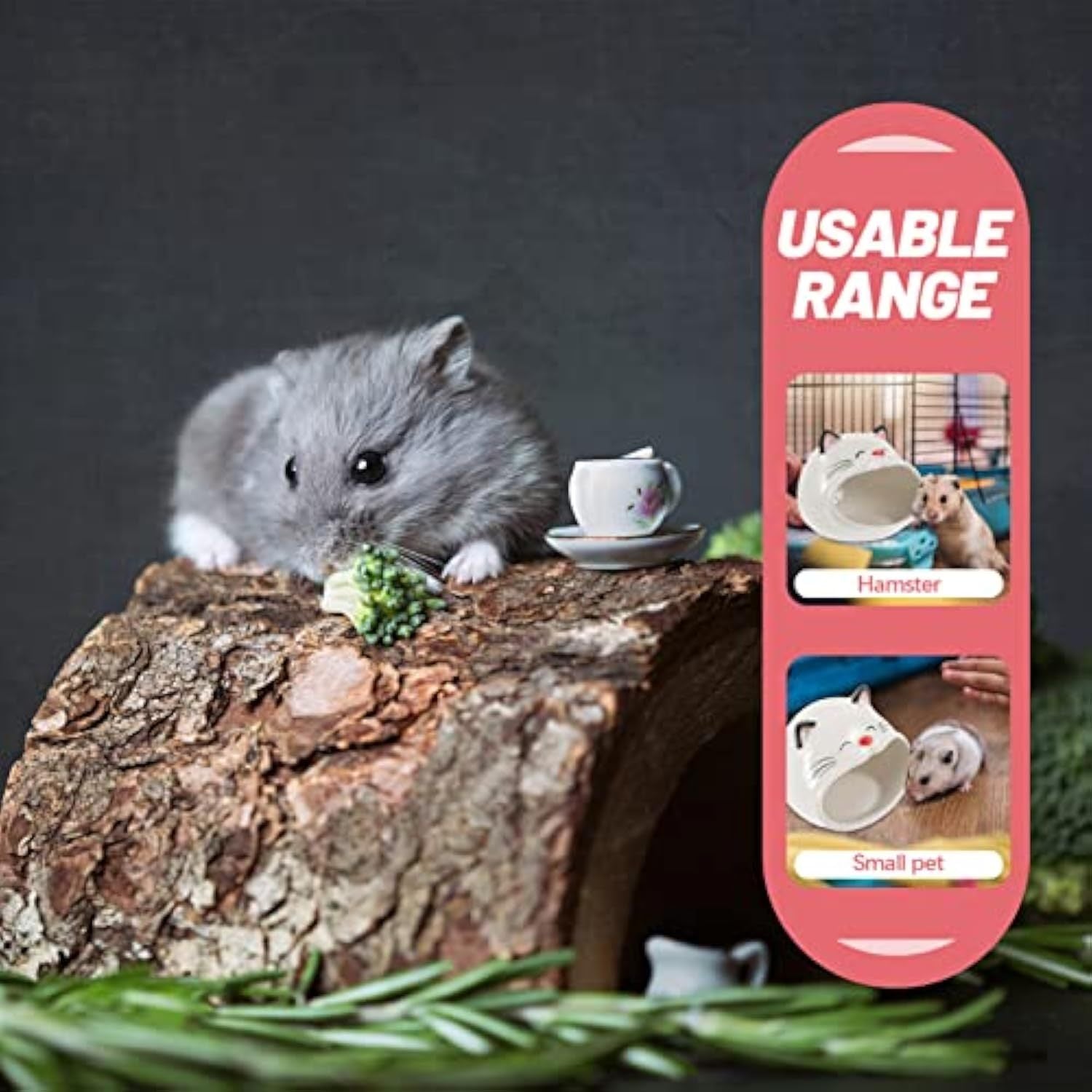 JMT-307978 Ceramic Cat-Shaped Hamster House - Comfortable Nest for Small Pets, Ideal for Play, Rest, and Sleep