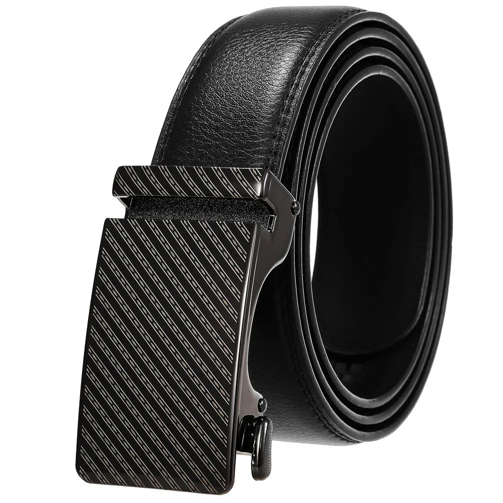 HKM-038035 Personalized Leather Cowhide Belt for Men with Adjustable Buckle